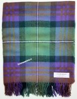 Blanket, 100% lamswol, Isle of Skye Tartan, 170 x 140