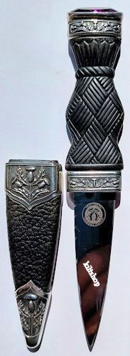 Thistle, Amethyst top, Sgian Dubh