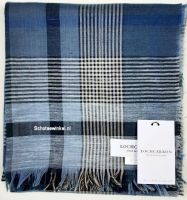 Shawl - Omslagdoek Indigo Plaid